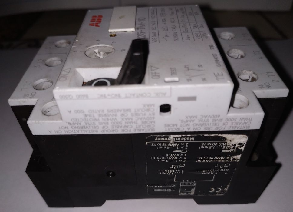 Автомат захисту електродвигуна M25-TM-10 ABB