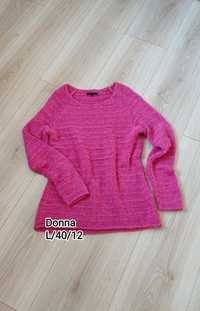 Sweter sweterek róż różowy Donna L/40/12 pink jumper