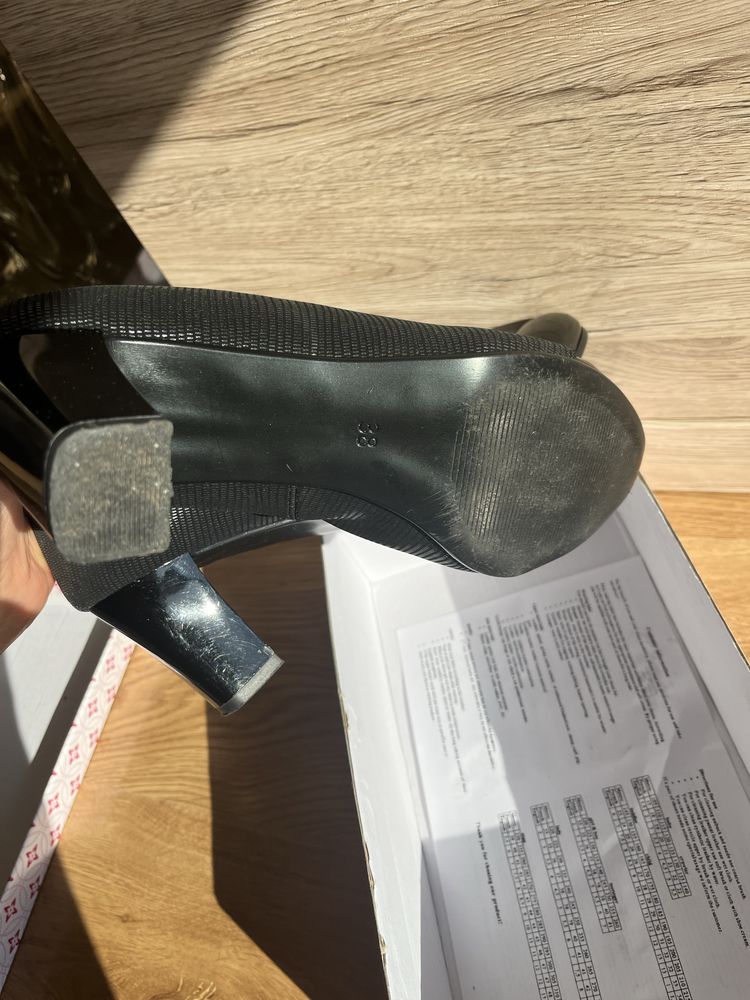 Czółenka czarne Kari rozmiar 39