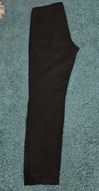 Bawełniane, czarne spodnie rurki