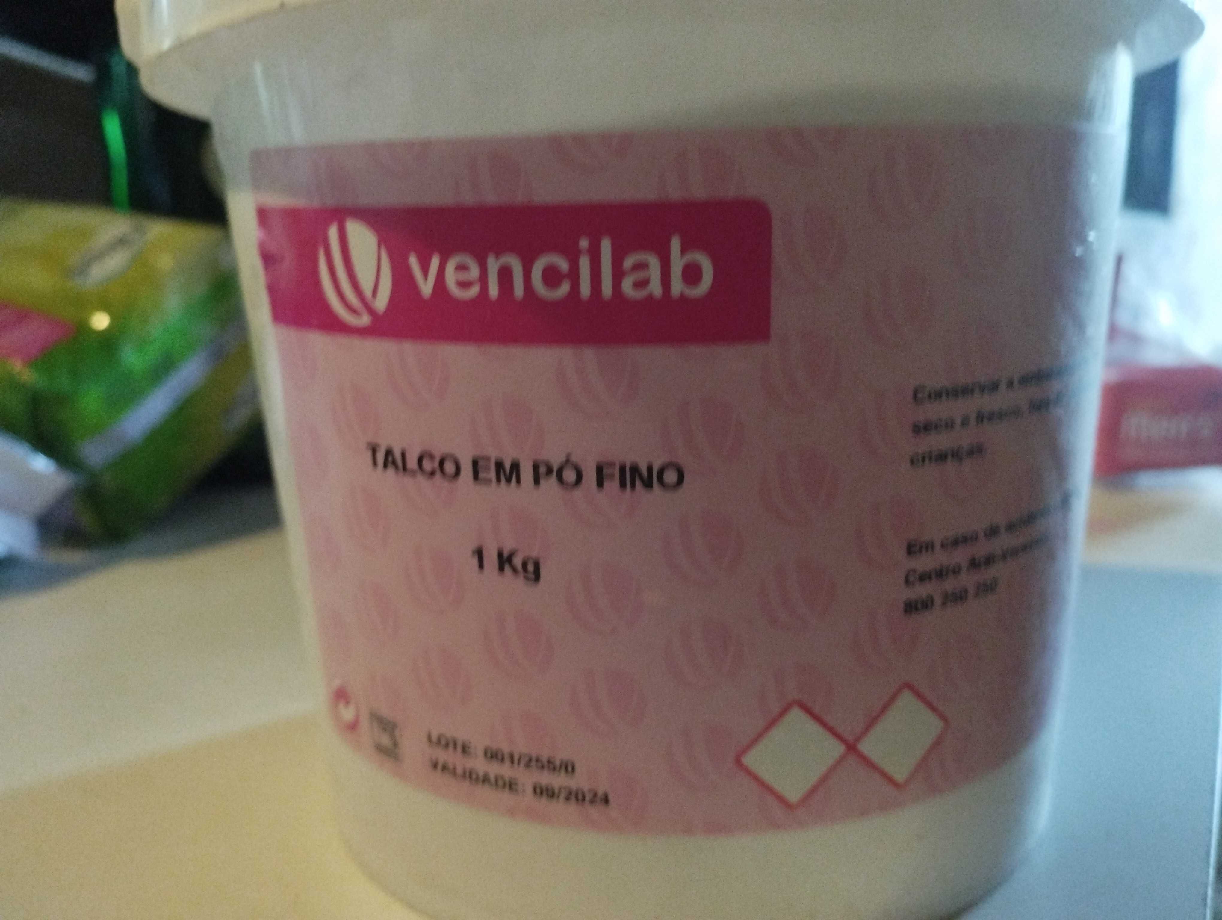 Pó de talco fino utilização industrial