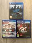 Need for Speed,Grand Turismo Sport,F1 2016-gry PS 4-stan bdb