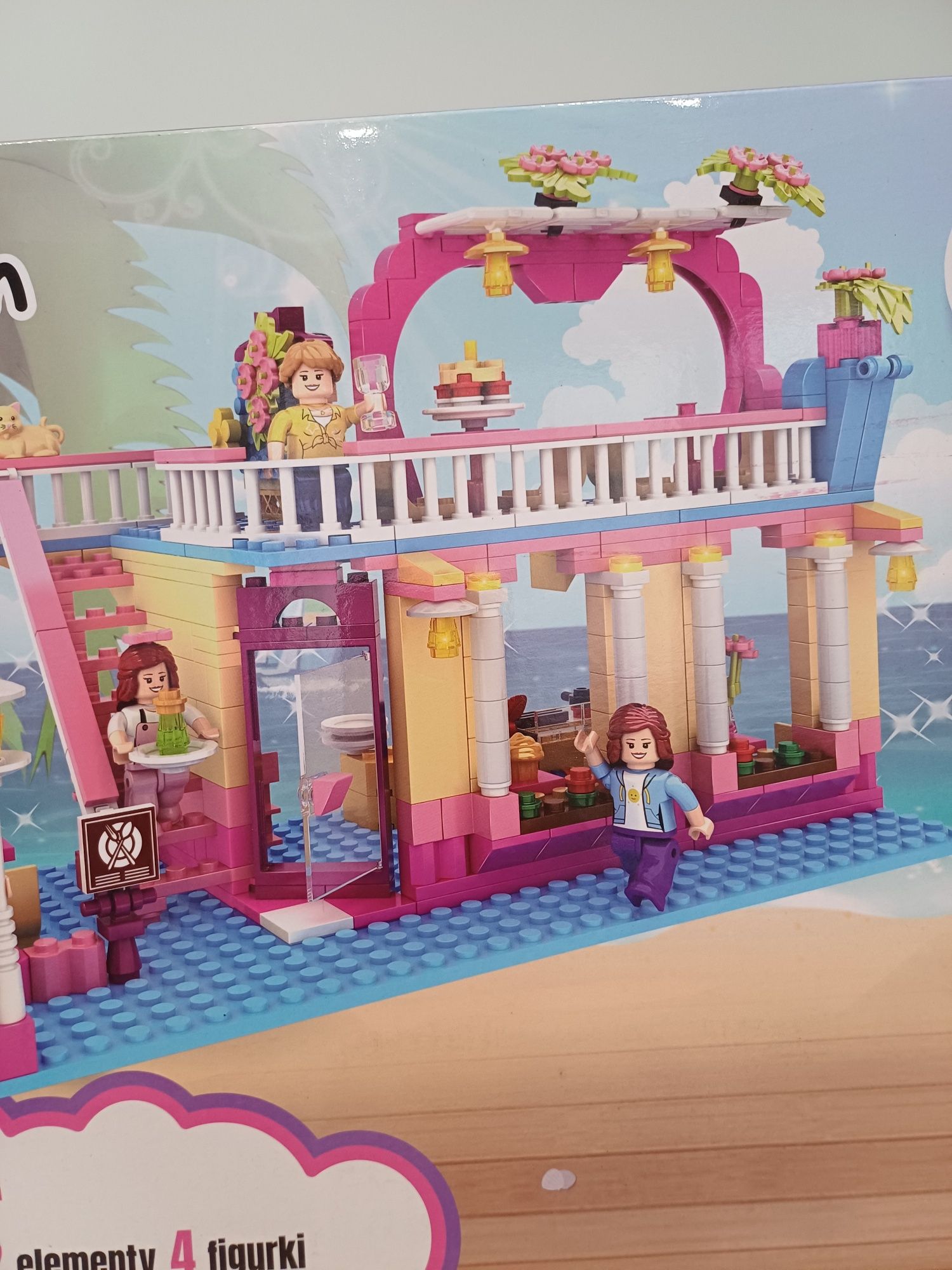 Klocki restauracja, przyjęcie urodzinowe, a'la lego friends