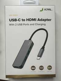 Hub USB. USB-C to HDMI. Macbook. JCPAL