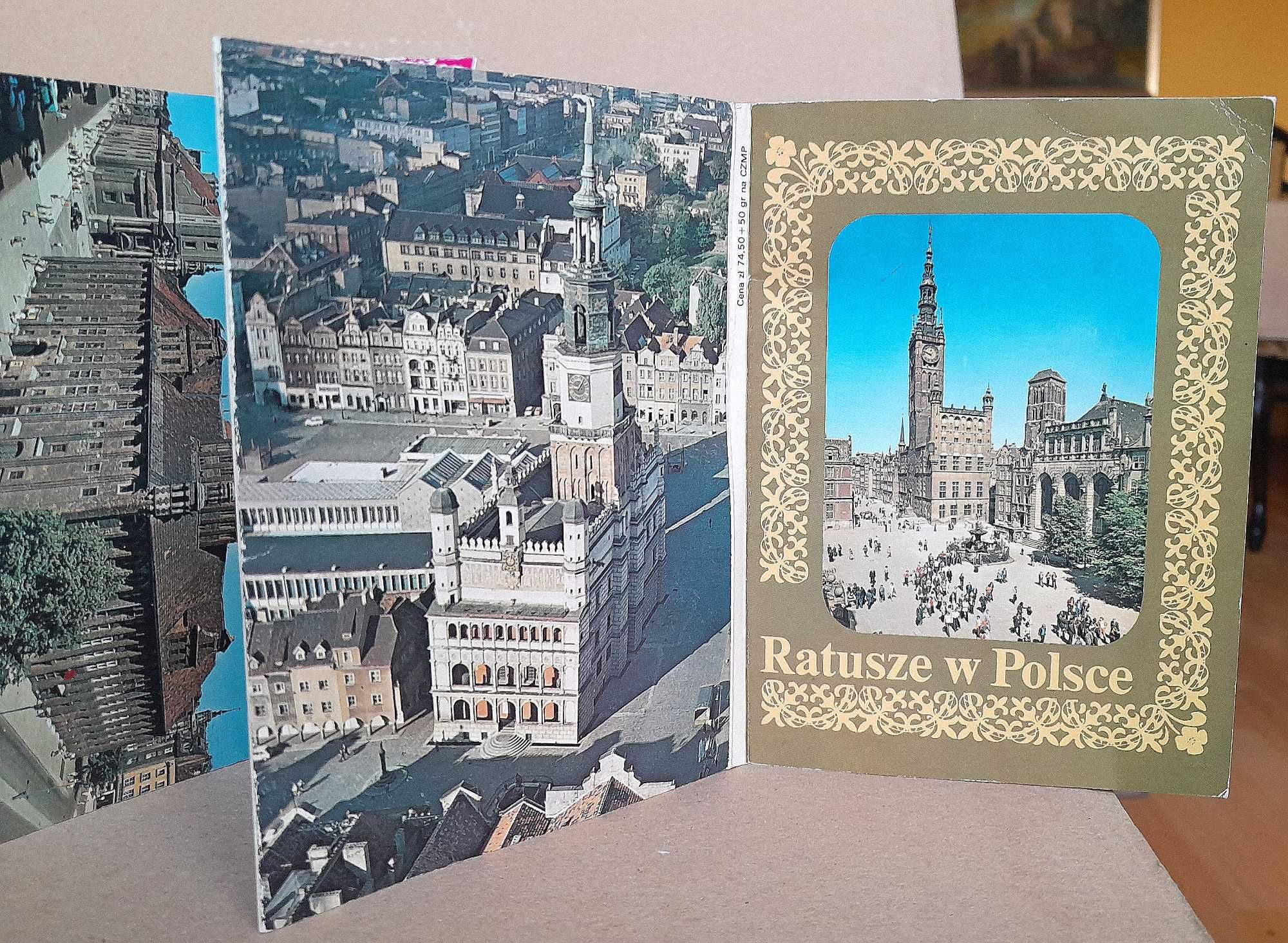 Ratusze w Polsce leporello z 9 pocztówek