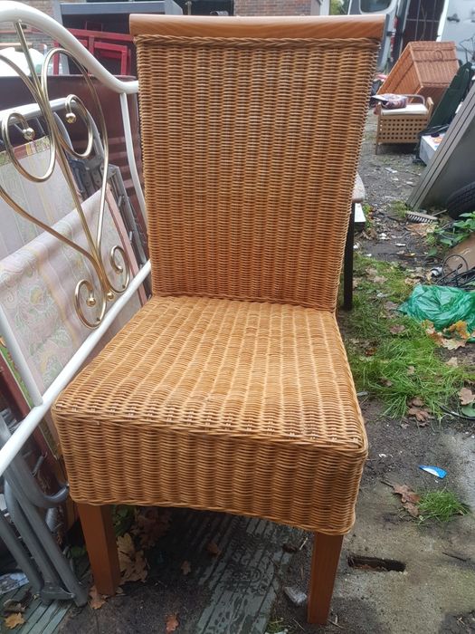 Krzeslo stołowe naturalny rattan