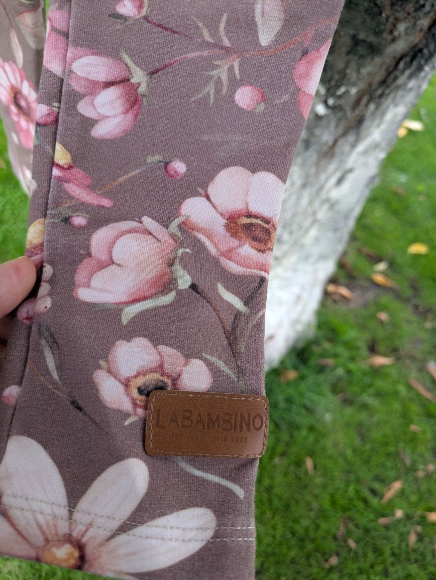 Legginsy azalia brąz La bambino handmade 104/110