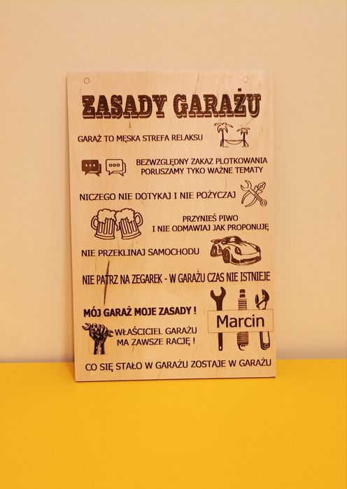 Zasady garażu, mój garaż moje zasady