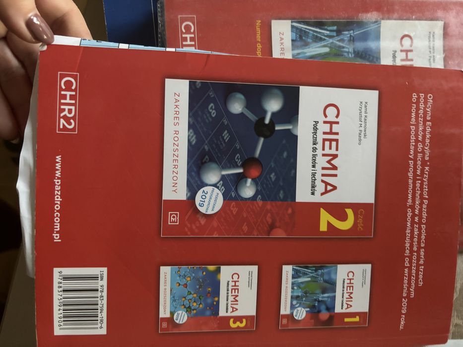 chemia podrecznik do liceów i technikōw  klasa 2 zakres rozszerzony