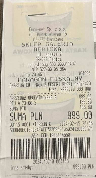 Amazfit T-rex 2 OKAZJA!!!