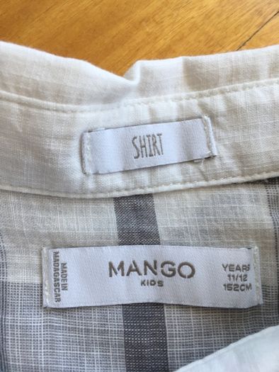 Camisa 11/12 menino MANGO