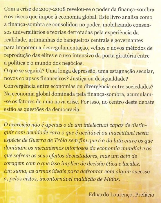 Livro Sombras de Francisco Louçã e Michael Ash [Portes Grátis]