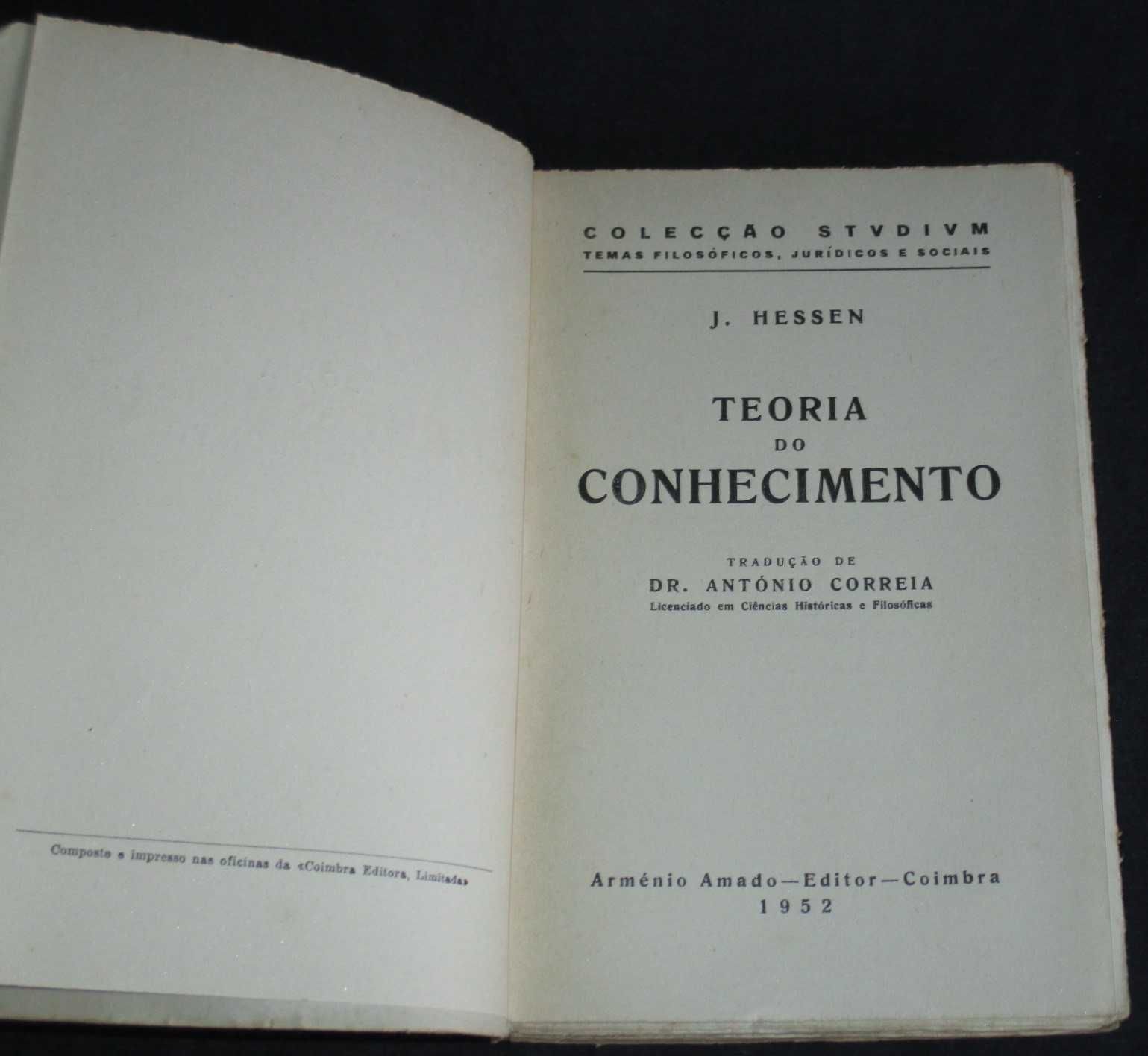 Livro Teoria do Conhecimento J. Hessen