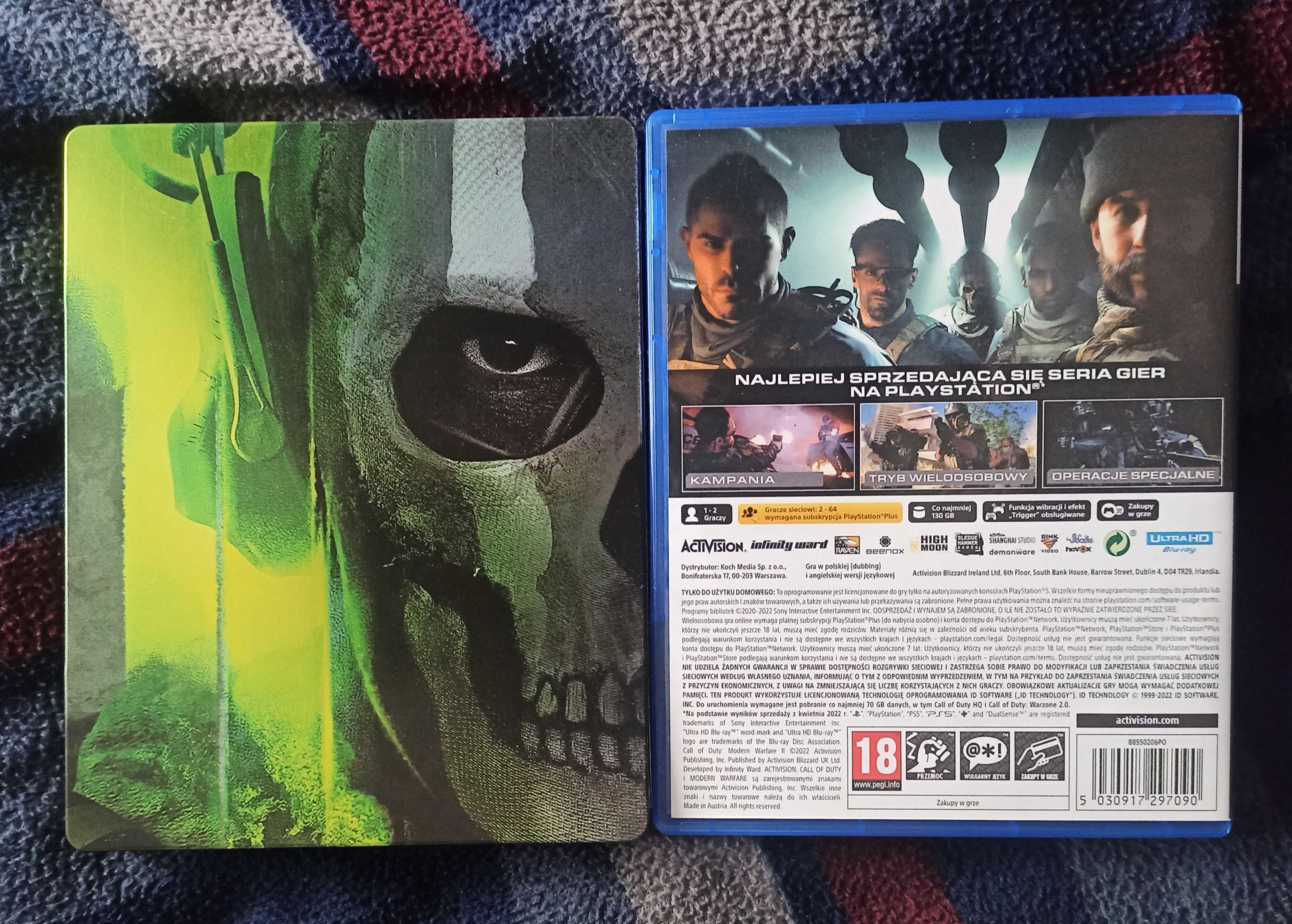 Call of Duty Modern Warfare 2  PL Dubbing PS5 + Steelbook