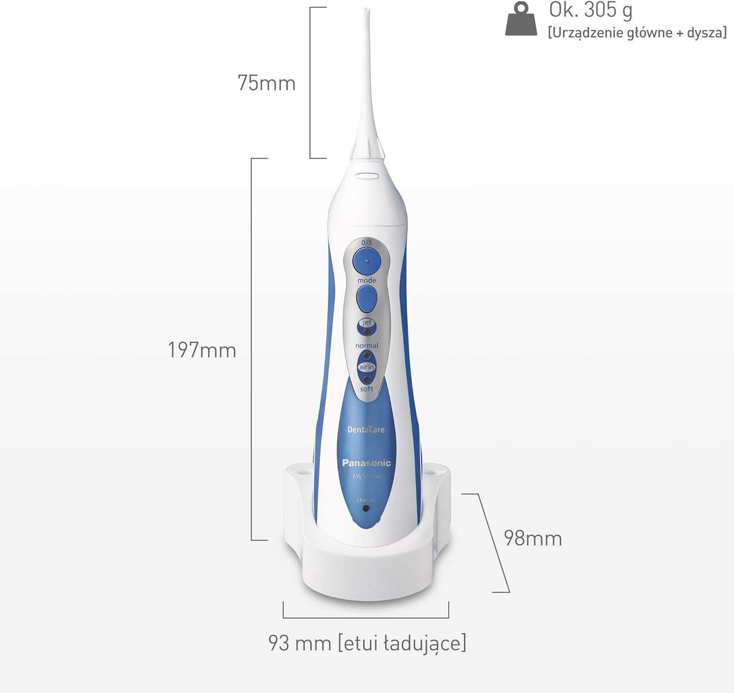 Irygator do Zębów Panasonic EW1211W Bezprzewodowy NOWY