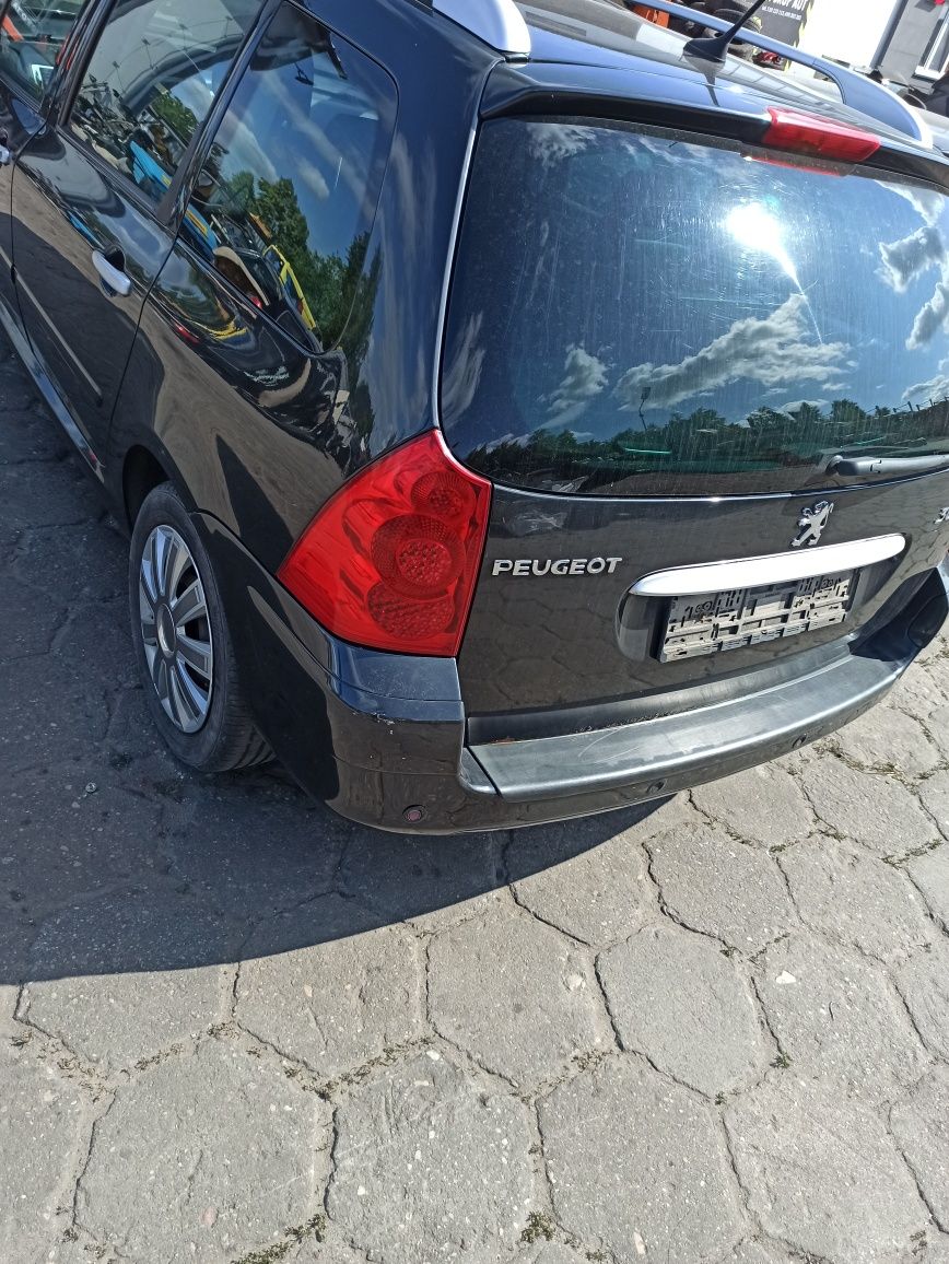 Peugeot 307sw lift 2007 exld zderzak maska błotniki pas przód lampy