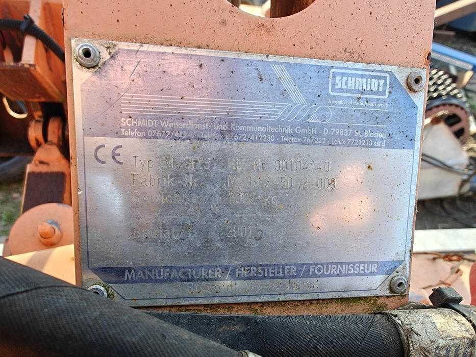 Pług do śniegu odśnieżania schmidt