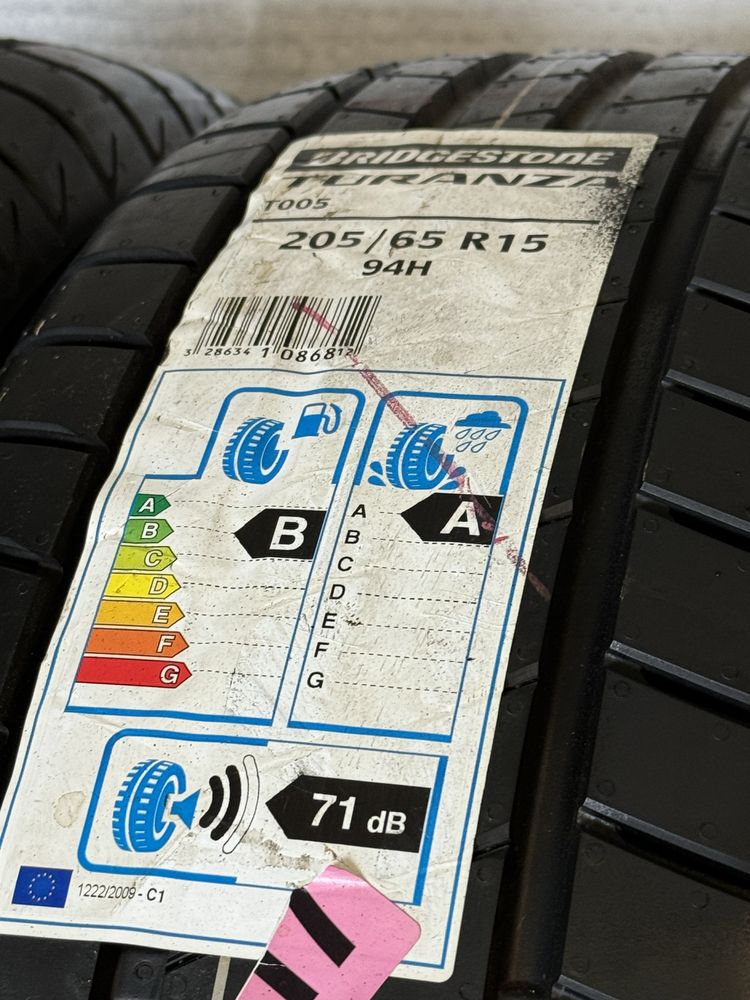 R15 205/65 пара літніх шин Bridgestone Turanza T005 нові Угорщина 2022