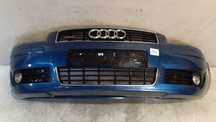 + ZDERZAK PRZÓD PRZEDNI DO AUDI A3 8P LZ5C NIEBIESKI BŁĘKITNY SPRYSKIWACZE LAMP XENON HALOGENY