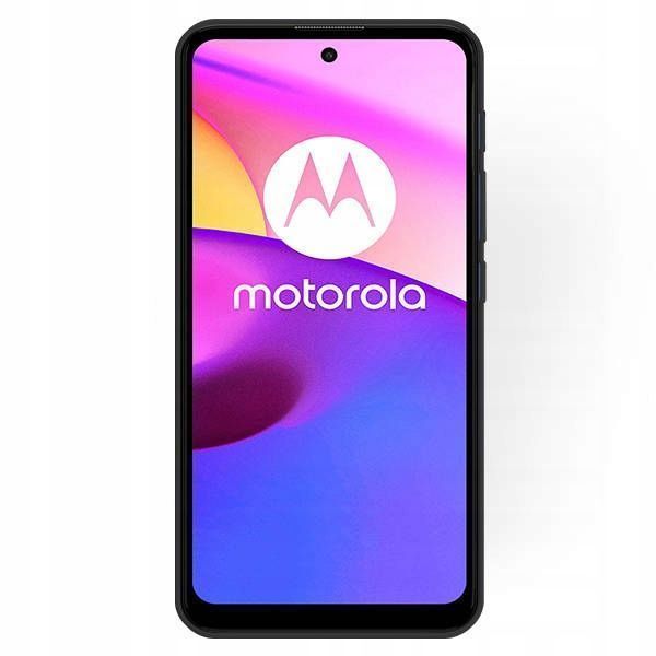 Etui Silikonowe Matowe Plecki Do Motorola Moto E30 / E40 / E20S Czarne