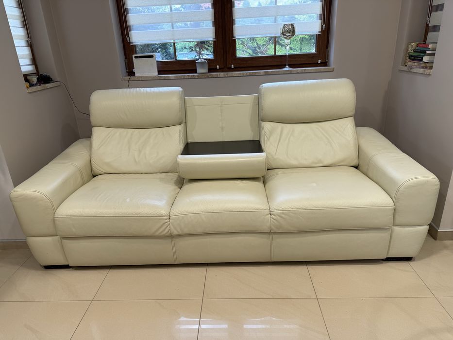 skórzane Kanapa rozkładana sofa Etap Sofa + fotel