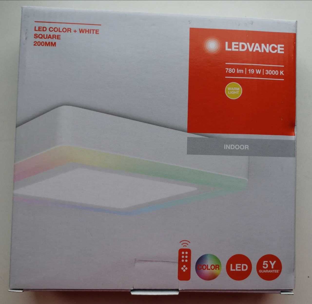 Світильник Ledvance LED 19W RD 230V 200 мм прямокутний з пультом