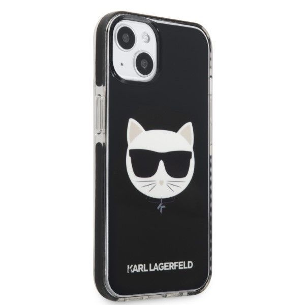 Etui Karl Lagerfeld Choupette Head dla iPhone 13/14/15 6,1" - Czarny