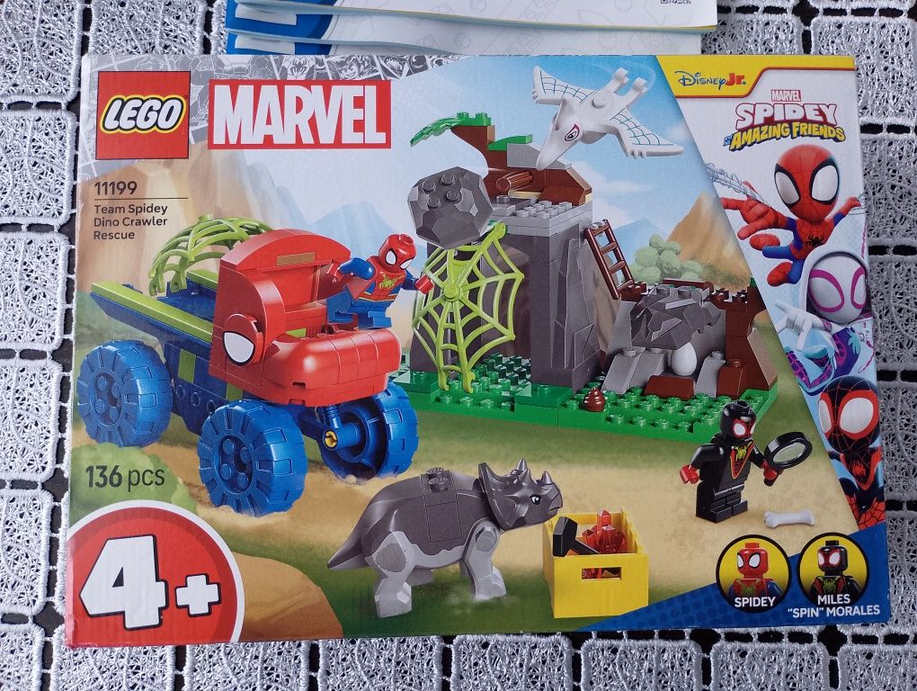 LEGO Spidey 11199 Misja ratunkowa zespołu Spidey’ego w dinoterenówce