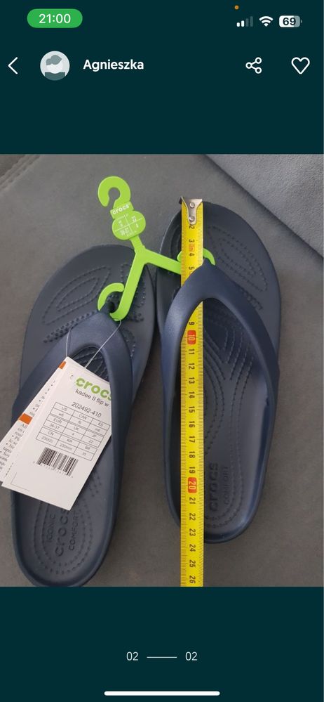 Crocs Kadee II Flip rozmiar  36 - 37