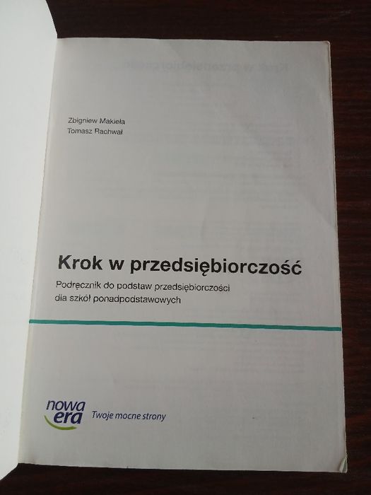 krok w przedsiębiorczość podręcznik do podstaw przedsiębiorczości