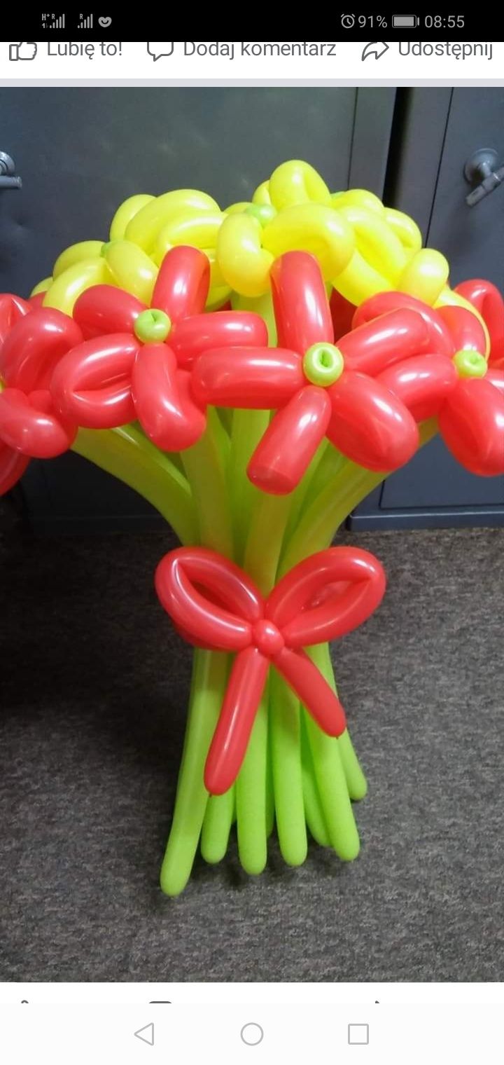 Bukiet z balonów urodziny ślub prezent