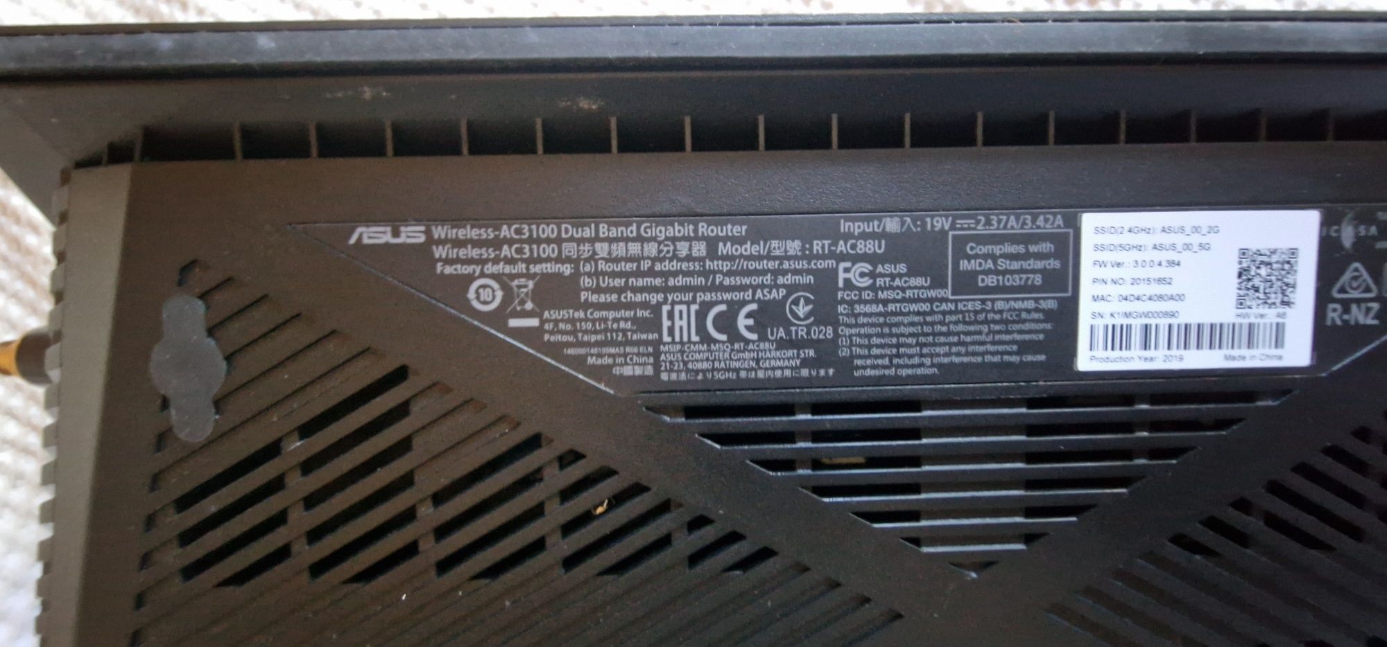 Router Gamer ASUS AC3100 RT-AC88U – Wi-Fi Dual Band, Performance Máx