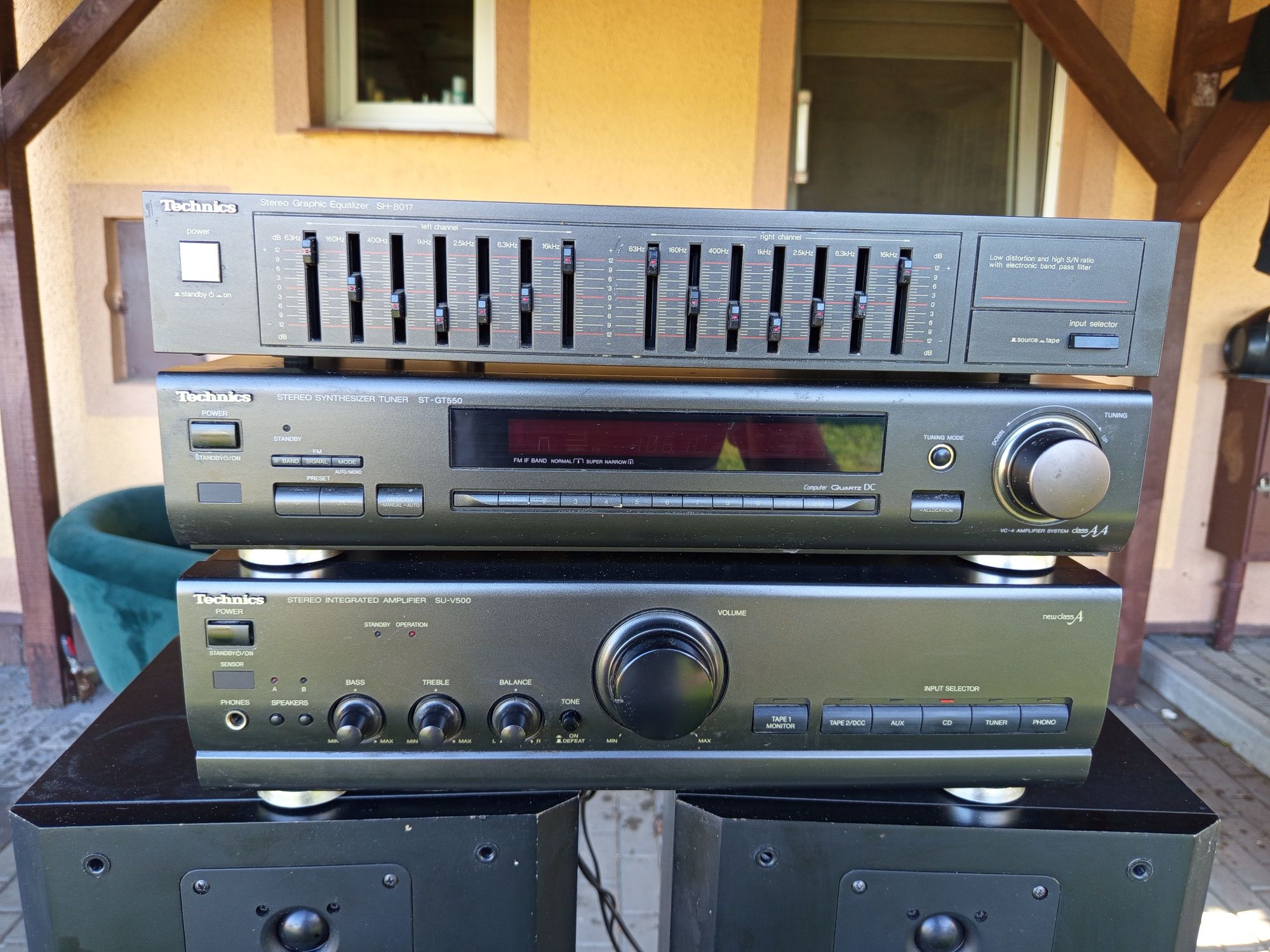 Zestaw Technics wzmacniacz tuner korektor rak-su129wh