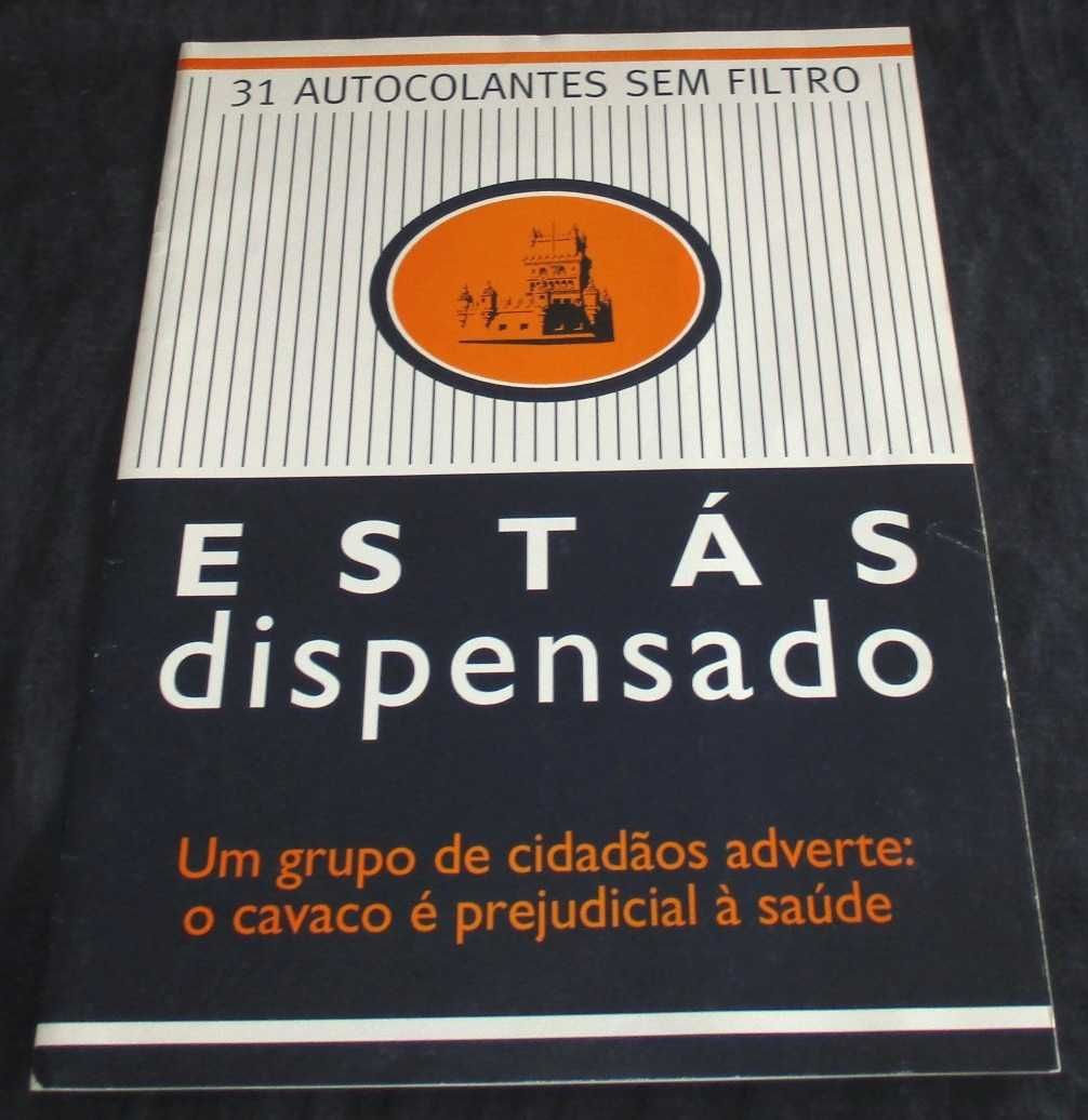 Livro Estás Dispensado 31 Autocolantes sem Filtro Caderneta Completa