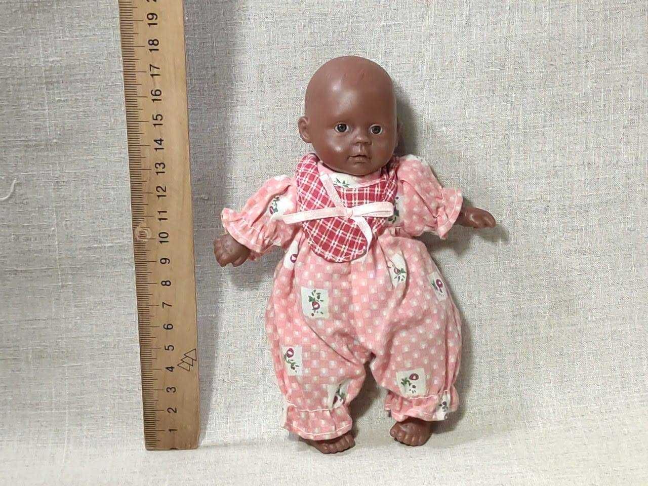 Кукла пупс НЕГРИТЁНОК Афро в одежде игрушка эпохи СССР клеймо Simba