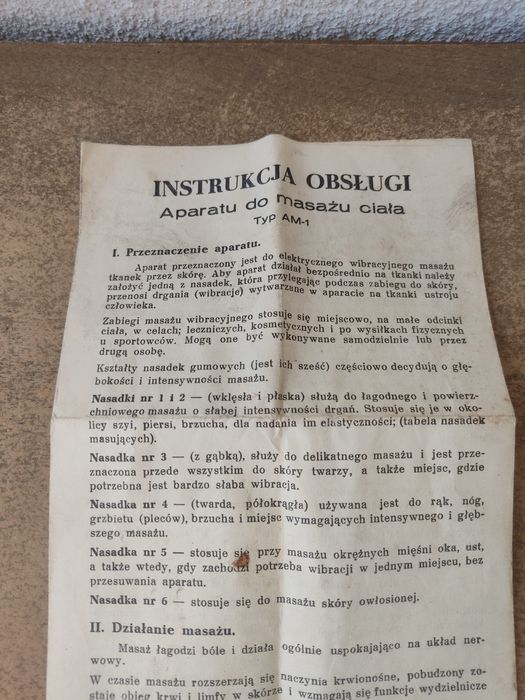 Stary masażer PRL