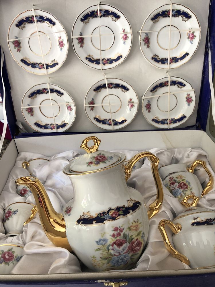 Conjunto chá porcelana
