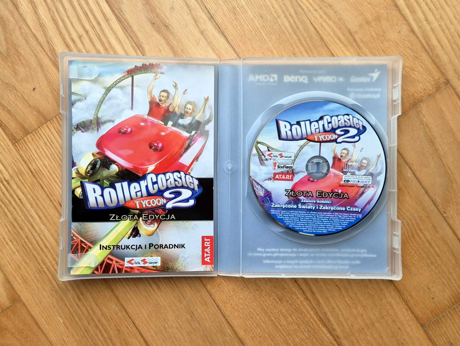 RollerCoaster Tycoon 2 + dwa dodatki, gra PC CD