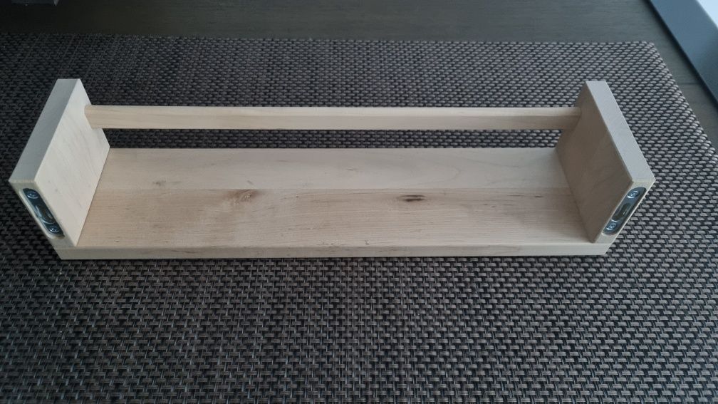 Mała półka drewniana 40cm x 10 cm X 9 cm na przyprawy drobiazgi