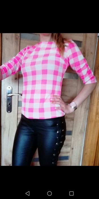 Bluzeczka w kratkę rozmiar S