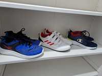 3 pary butów Adidas, Reebok, Champion