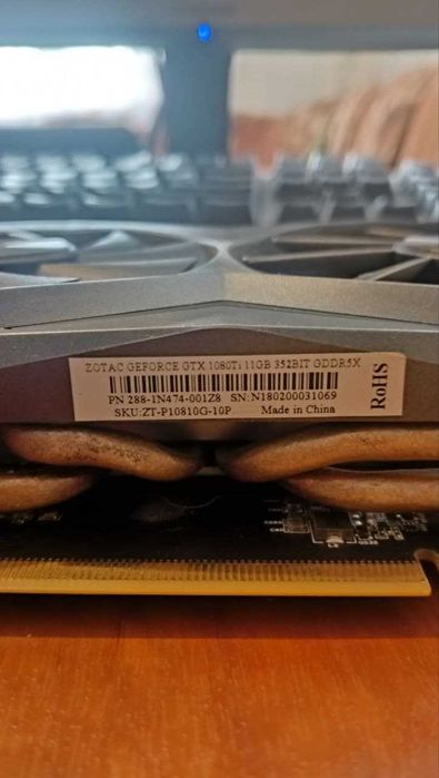 Продам Відеокарта GTX 1080Ti 11GB Zotac Mini GDDR5X 352 біти