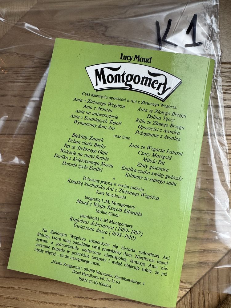 Ania z Zielonego Wzgórza – Lucy Maud Montgomery