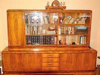 Biblioteka wraz z biurkiem z litego drzewa fornierowane