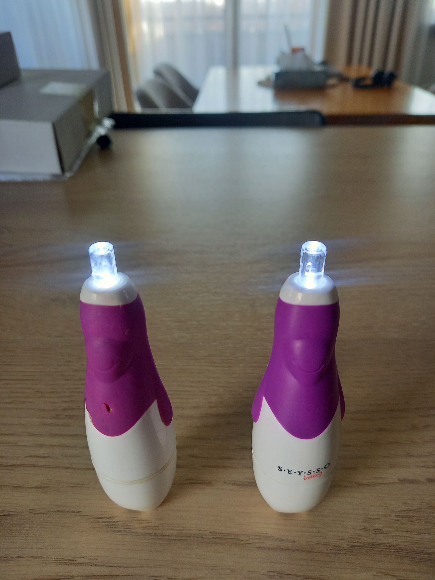 Dwie szczoteczki soniczne dla dzieci SEYSSO Baby Penguin + końcówka