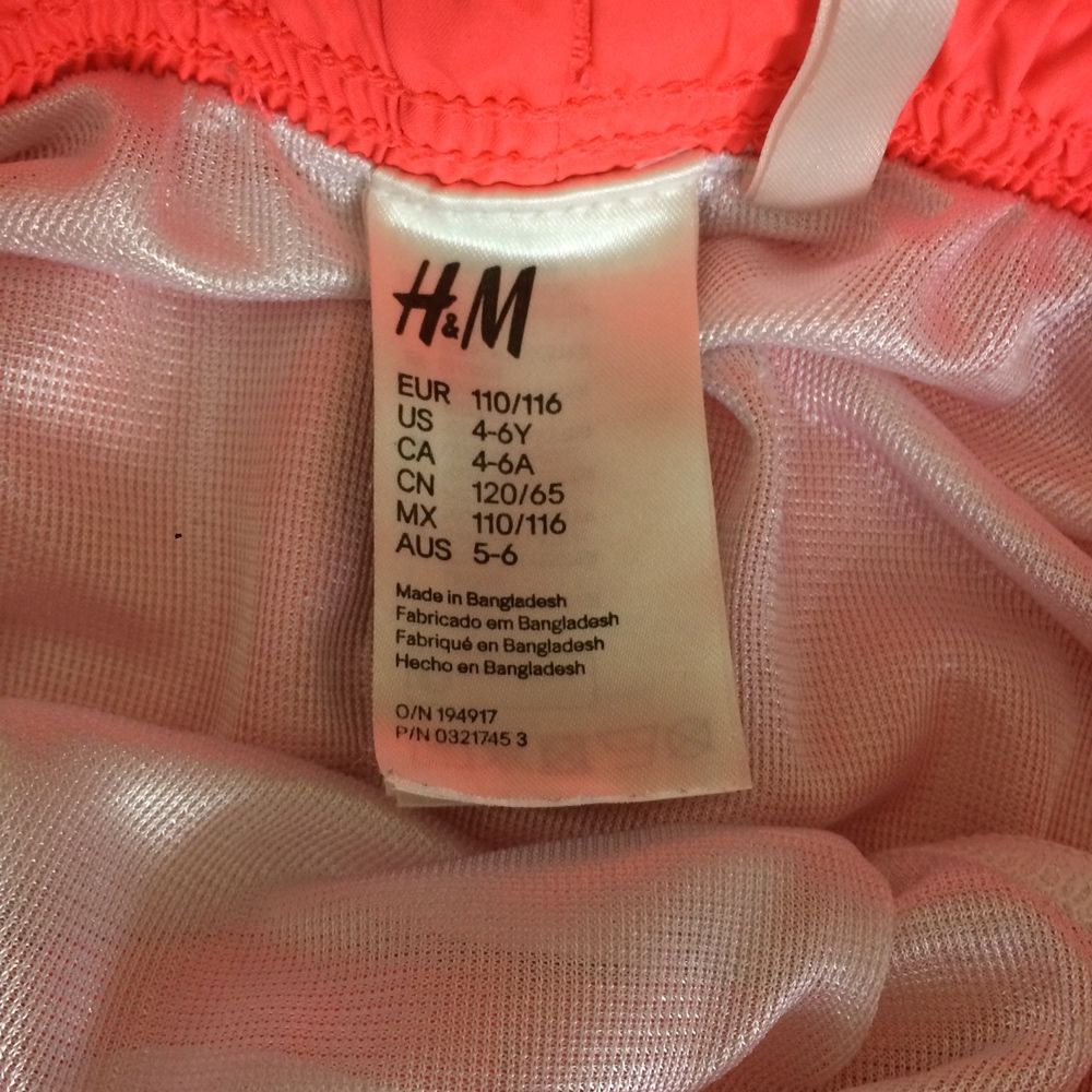 H&M Шорты детские пляжные H&M4-6лет