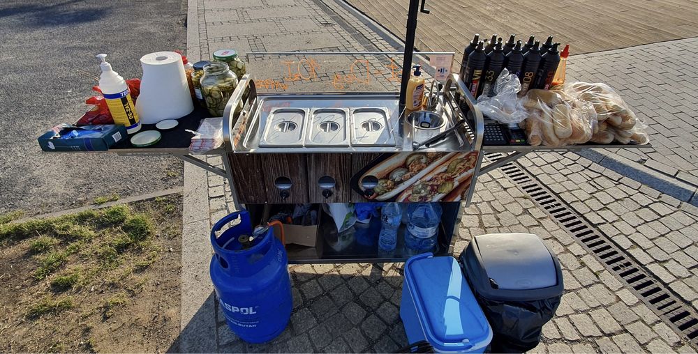 Wózek gastronomiczny hot-dog / przyczepa gastronomiczna / hot dog