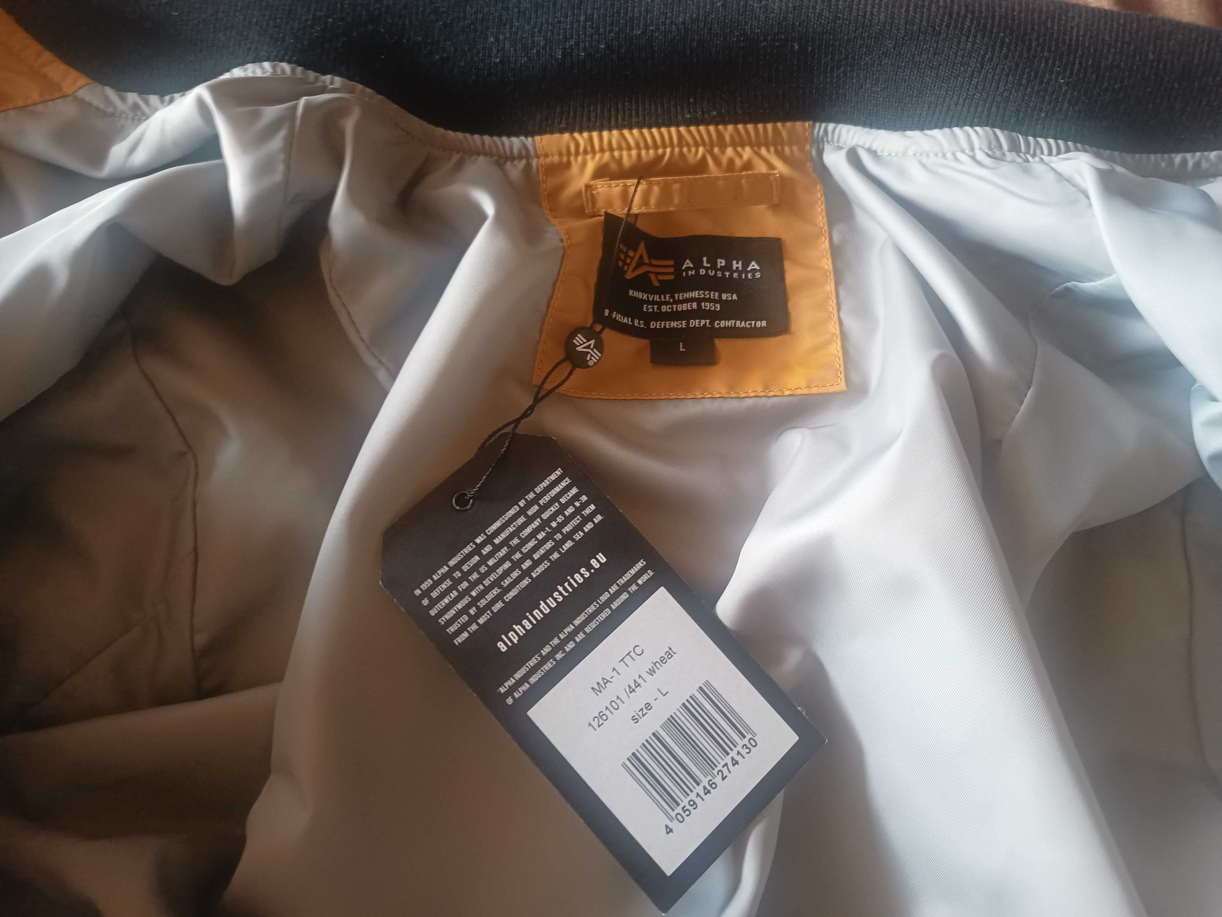 Kurtka Alpha Industries MA-1 TTC wheat