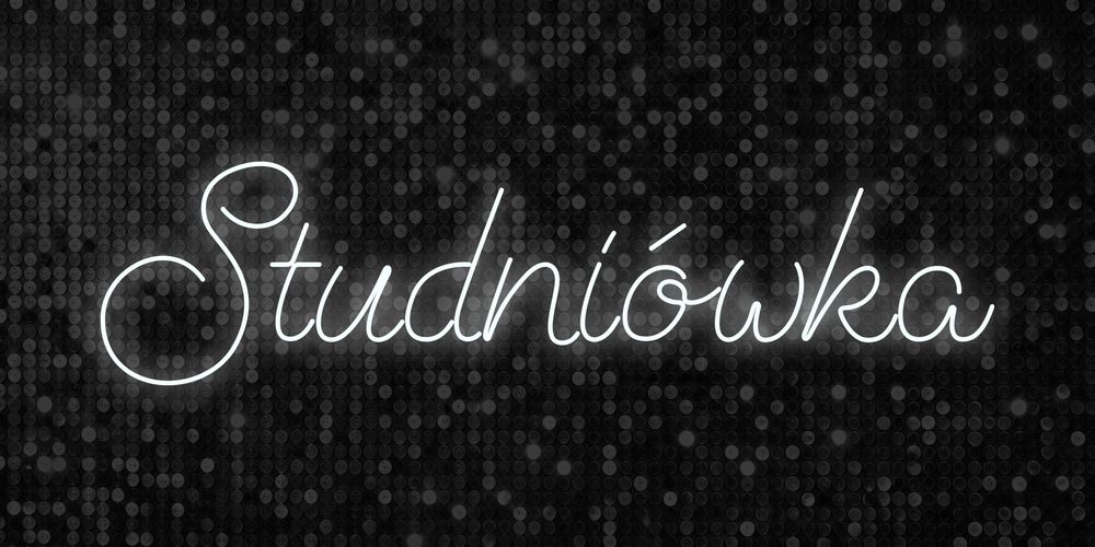 Neonowy neon napis Studniówka