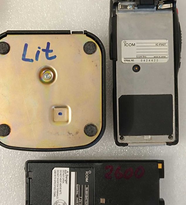 Радіостанція, рація Icom IC-F3GT, Літієва батарея. Залізниця.